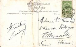 VINTAGE POSTCARD Mons Clepin Monument