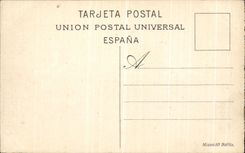 VINTAGE POSTCARD Barcelona Entrada LED Parks