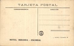 POSTAL Escoral Momia De Carlos V de la VENDIMIA