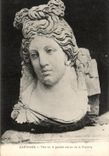 VINTAGE POSTCARD Carthage Head of the Large Statue of the Victoire