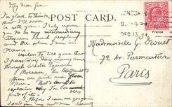 VINTAGE POSTCARD London Leicester Public garden And Alhambra