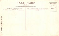 POSTAL Lincoin de la VENDIMIA de a clavar