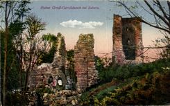 VINTAGE POSTCARD Ruin Grob Geroldsech beautiful Zabern