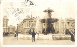 VINTAGE POSTCARD Paris Esplanade of the Harmony Places Rivers