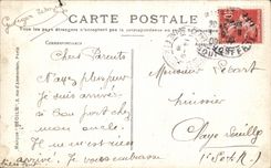 VINTAGE POSTCARD Paris Esplanade of the Harmony Places Rivers