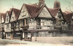 VINTAGE POSTCARD The Canterbury Weavers
