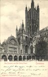 VINTAGE POSTCARD Canterbury Cathedral The cloisters and Beautiful Harry Tower