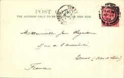 VINTAGE POSTCARD Canterbury Cathedral The cloisters and Beautiful Harry Tower