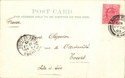 VINTAGE POSTCARD Canterbury Beaney Institute and Library Library