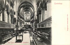 VINTAGE POSTCARD Canterbury The Choir Cathedral