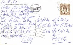 MODERN CARD The Church Old Grimsby Tresco Scilly