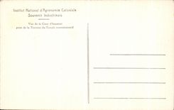 Recuerdo indochino de la agronomia colonial nacional del instituto D de la POSTAL de la VENDIMIA visto de la terraza del templo conmemorativo