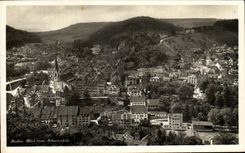 VINTAGE POSTCARD Baden Blick Wom Schartenfels
