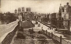 VINTAGE POSTCARD York From City Walls