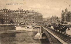 VINTAGE POSTCARD Blackfriars London Bridge