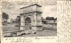 POSTAL Arco di Tito Roma de la VENDIMIA