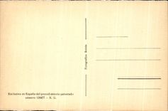 VINTAGE POSTCARD Barcelona Palacio Nacional of noche