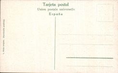 VINTAGE POSTCARD Barcelona Vista of Ciudad desde el Monte Tibidabo