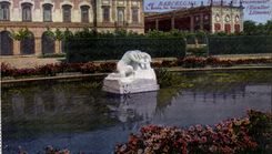 VINTAGE POSTCARD Barcelona Estatua El Desconsuelo