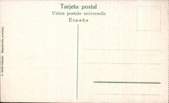 VINTAGE POSTCARD Barcelona Estatua El Desconsuelo