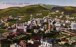 VINTAGE POSTCARD Barcelona Assembles Tibidabo