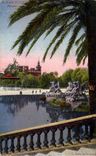 VINTAGE POSTCARD Barcelona Parks