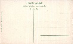 VINTAGE POSTCARD Barcelona Junta del Puerto Lion