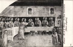 POSTAL Firenze Marco Cena Eucaristica de la VENDIMIA