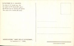 CPA Catacombe Di Callisto La cripta di S Cecilia