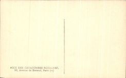 POSTAL Roma Catacomb De Domitille Arcosole y Loculi de la VENDIMIA