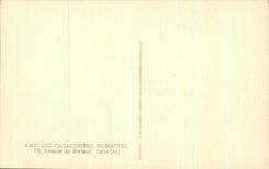 Catacumba de Roma de la POSTAL de la VENDIMIA Saint de la pintura de Calixto de la cripta Sainte de Cecile