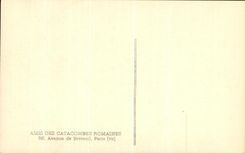 Catacumba de Roma de la POSTAL de la VENDIMIA de Calixto Pasteur Saint bueno