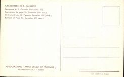 Papa de Roma Catacomb di S Callisto Iscrizione di S Cornelio de la POSTAL de la VENDIMIA