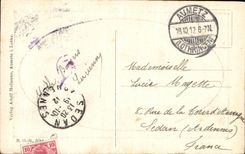 VINTAGE POSTCARD Aumetz Lothr Katholische Kirche