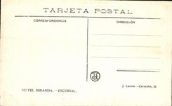 POSTAL Escorial Crucifijo de Cellini de la VENDIMIA