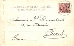 POSTAL Firenze Piezzle LED de la VENDIMIA con referencia a caballos de los birlochos