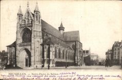 POSTAL Bruselas Notre Dame de la VENDIMIA de la arena fina