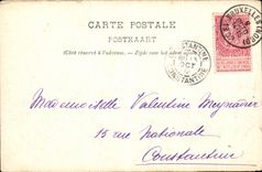 POSTAL Bruselas Notre Dame de la VENDIMIA de la arena fina