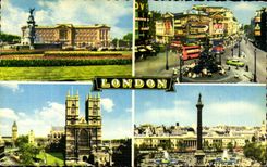 MODERN CARD London Buckingham Palac Westminster Abbey