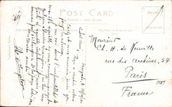 Casa y embarcadero fuertes Cliftonville de la POSTAL de la VENDIMIA