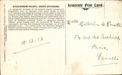 VINTAGE POSTCARD Buckingham Palace Large Stair Puts