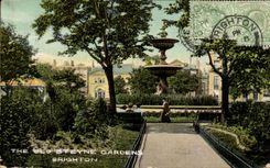 VINTAGE POSTCARD Old Steyne Gardens Brighton