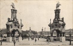 Reina Maria Cristina de San Sebastian Puente de la POSTAL de la VENDIMIA