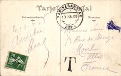 Reina Maria Cristina de San Sebastian Puente de la POSTAL de la VENDIMIA