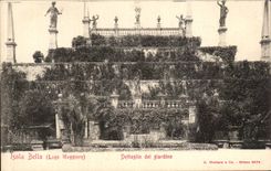 CPA Isola Bella Dettaglio Del Giardino