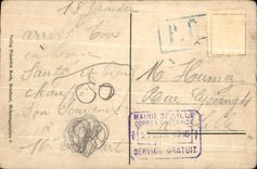 VINTAGE POSTCARD Bruchsal Schlossgarten