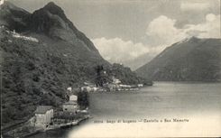 CPA Lago Di Lugano Castello E San Mamette 