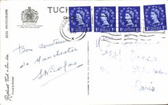 MODERN CARD Manchester Gardens and Fountain Piccadilly University Albert Square