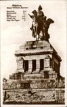 VINTAGE POSTCARD Koblenz Kaiser Wilhelm Denkmal