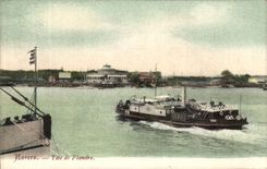 VINTAGE POSTCARD Antwerp Head of Flanders Boat